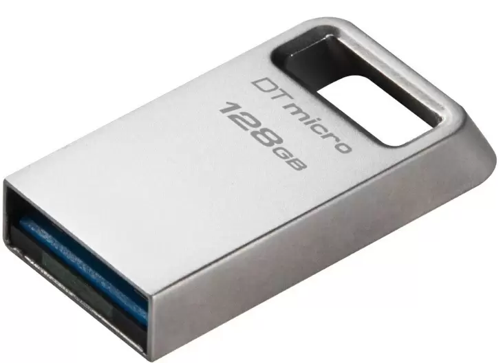 USB-флешка Kingston DataTraveler Micro G2 128ГБ, серебристый