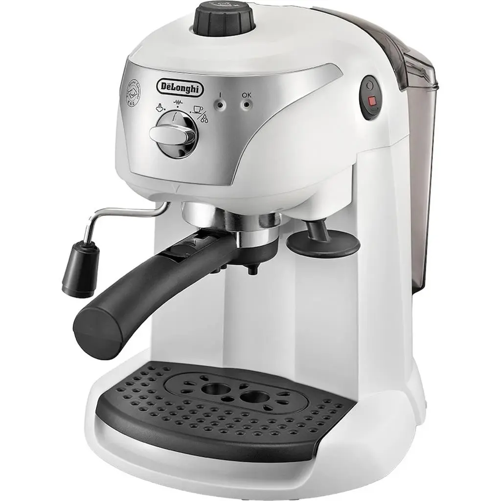 Cafetiera electrica DeLonghi EC221.W, alb pe tehnoparc.md Cafetiera electrica DeLonghi EC221.W, alb