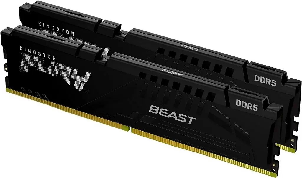 Оперативная память Kingston Fury Beast 32GB (2x16GB) DDR5-5200MHz, CL36, 1.25V