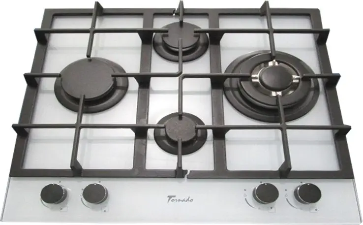 Газовая панель Tornado TR4020HM Romb WH Glass, белый