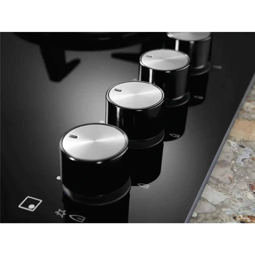 Plită incorporabilă cu gaz Electrolux KGG64362K, negru