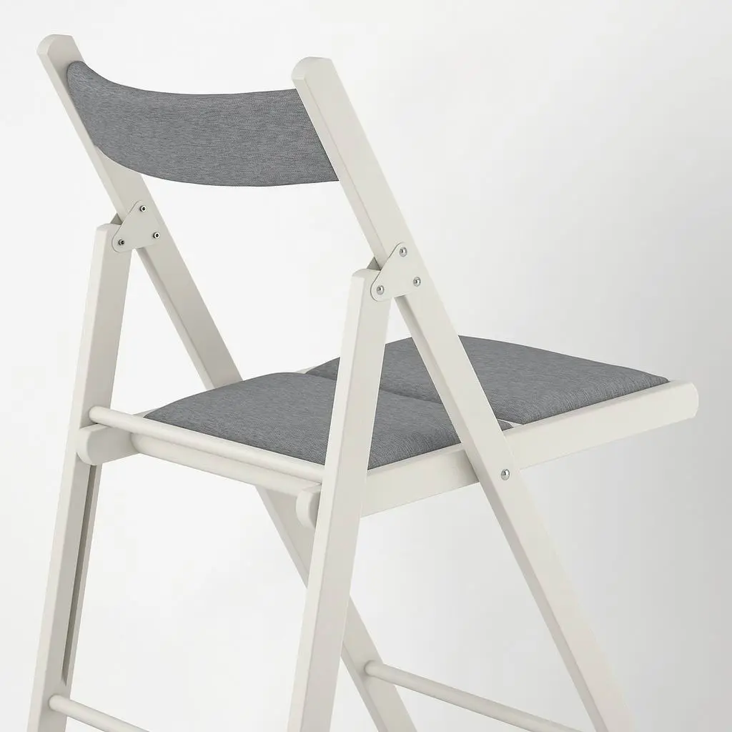 Scaun IKEA Frosvi, alb/knisa gri