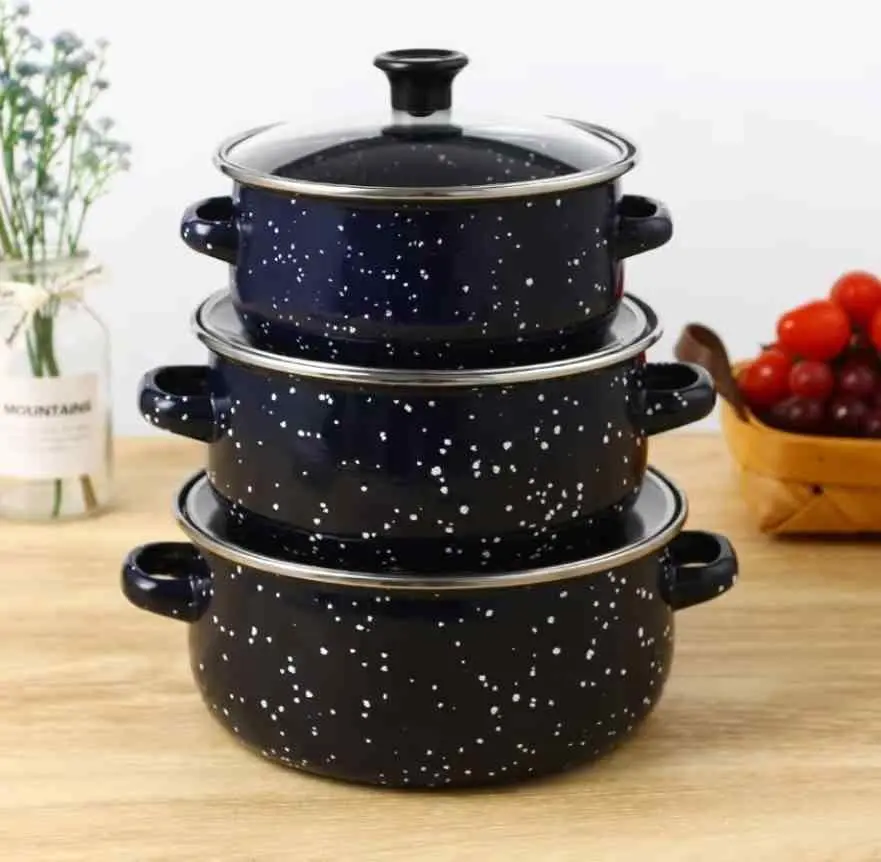 Set vase de gătit 4Life Ruibeiru Dark, albastru