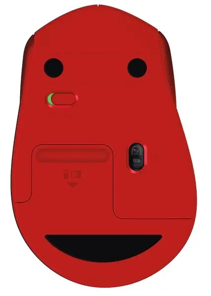 Mouse Logitech M330 Silent Plus, roșu