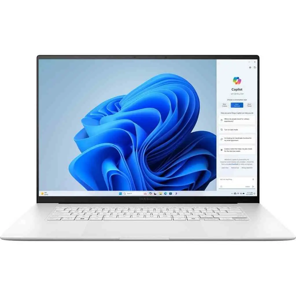Ноутбук Asus Zenbook S 16 OLED UM5606WA (16.0"/3K/Ryzen AI 9 365/24GB/1TB/Radeon Graphics/Win 11), белый на tehnoparc.md Ноутбук Asus Zenbook S 16 OLED UM5606WA (16.0"/3K/Ryzen AI 9 365/24GB/1TB/Radeon Graphics/Win 11), белый