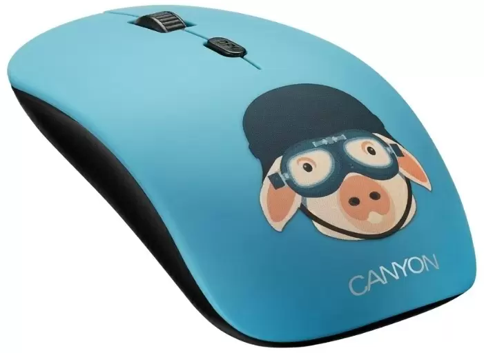 Мышка Canyon CND-CMSW401MP, черный/синий