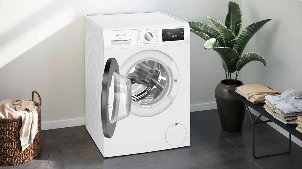 Maşină de spălat rufe Siemens WM14N208PL, alb