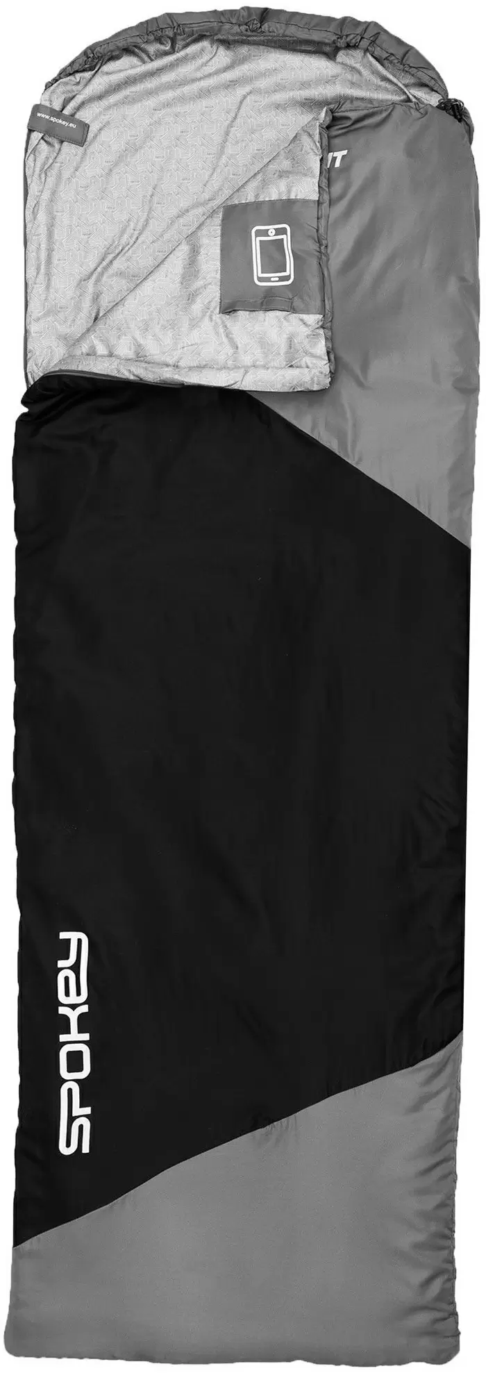 Спальный мешок Spokey Ultralight 600 II, серый