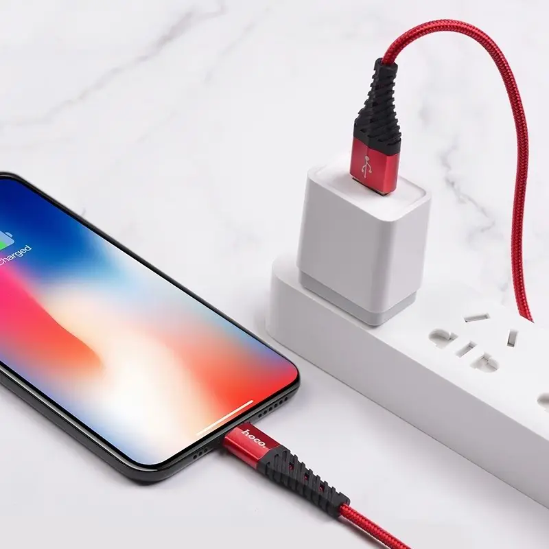 USB Кабель Hoco X38 Cool For Lightning, красный