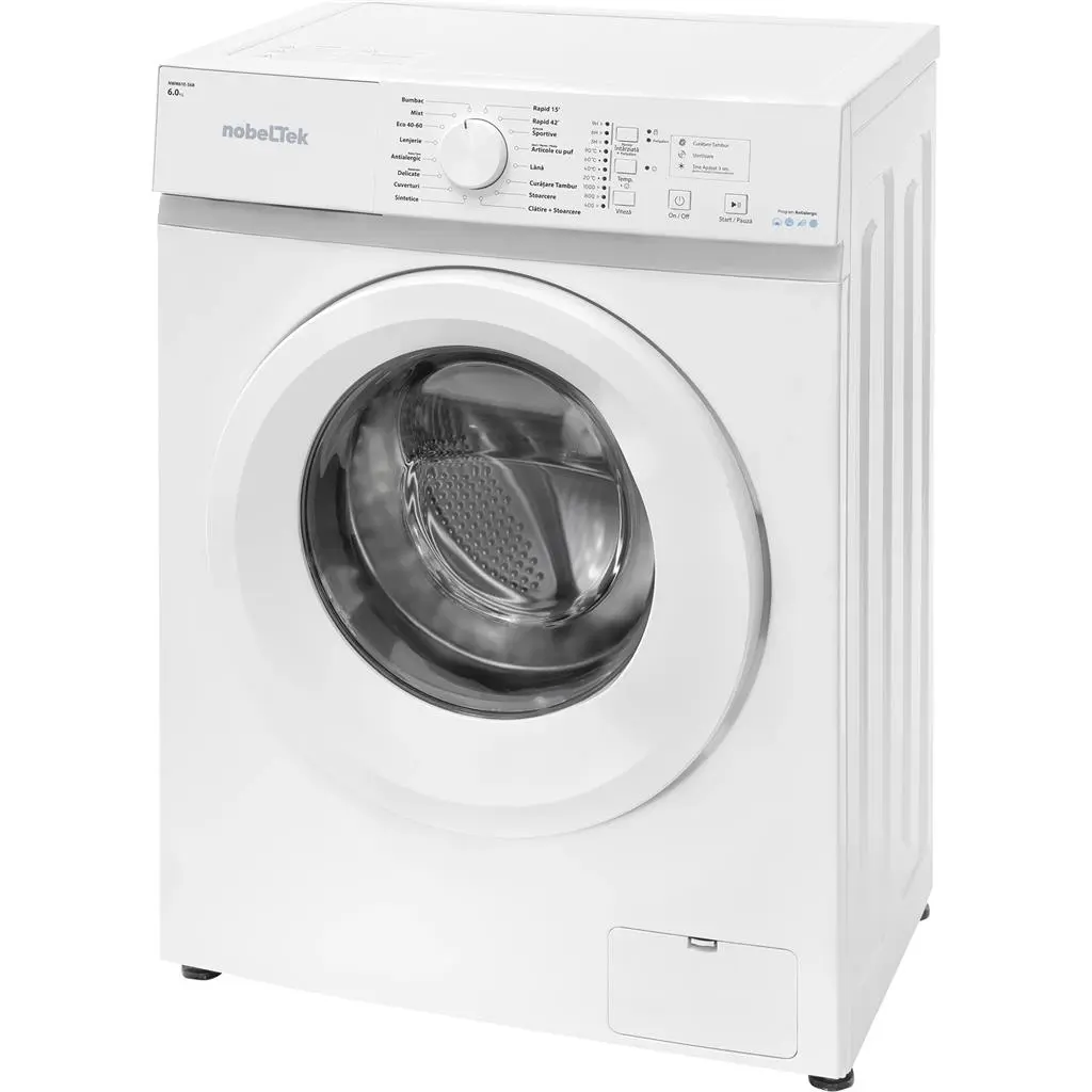 Стиральная машина Nobeltek NWM61E-S68, белый на tehnoparc.md Стиральная машина Nobeltek NWM61E-S68, белый
