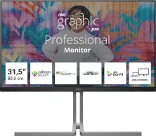 Monitor Aoc U32U3CV, argintiu