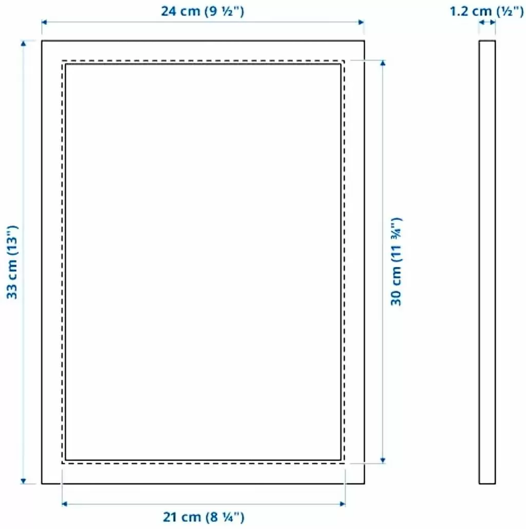 Ramă foto IKEA Fiskbo 21x30cm, negru