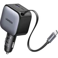 Автомобильная зарядка Ugreen EC602, серый на tehnoparc.md Автомобильная зарядка Ugreen EC602, серый