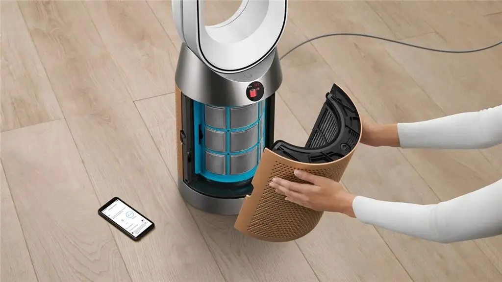 Очиститель воздуха Dyson TP12 Cool Gold, белый/золотой на tehnoparc.md Очиститель воздуха Dyson TP12 Cool Gold, белый/золотой