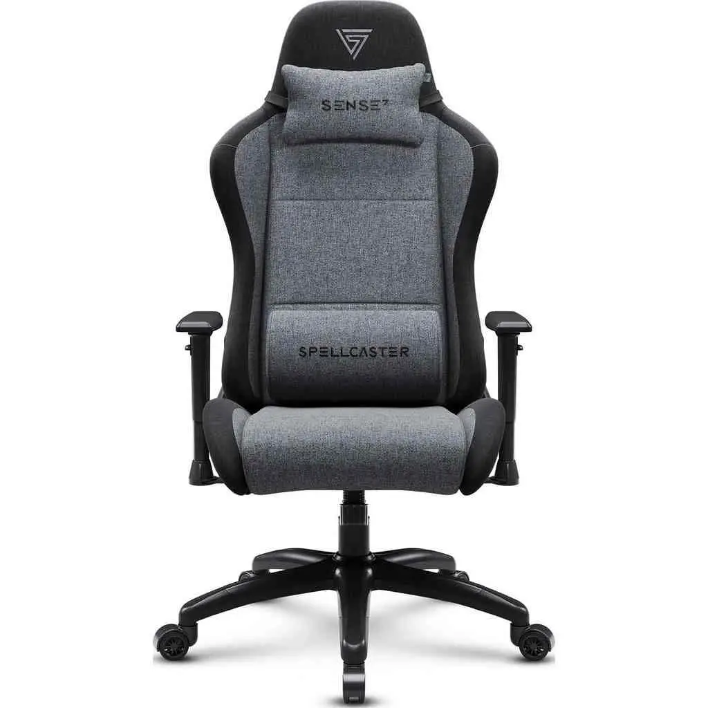 Геймерское кресло SENSE7 Spellcaster FUKU XL Fabric, черный/серый