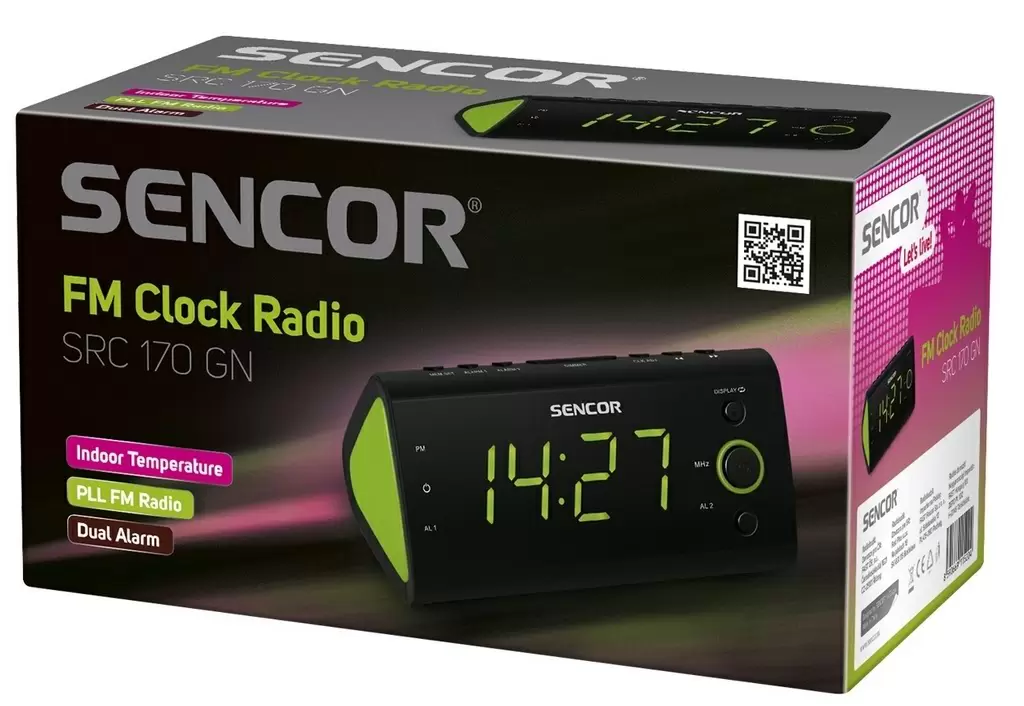 Radio cu ceas Sencor SRC 170 GN