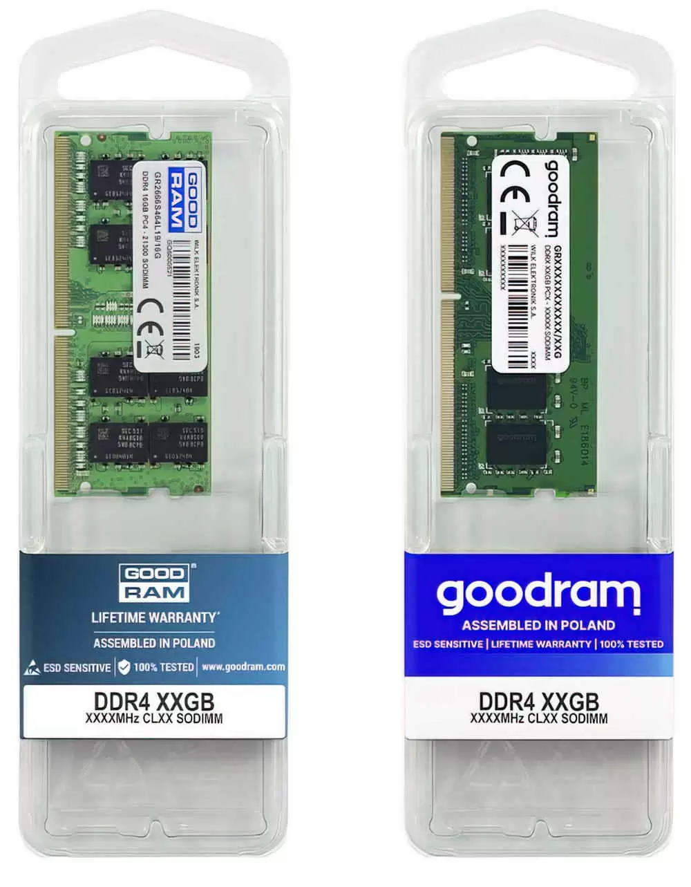 Оперативная память SO-DIMM Goodram 16GB DDR4-2400MHz, CL17, 1.2V