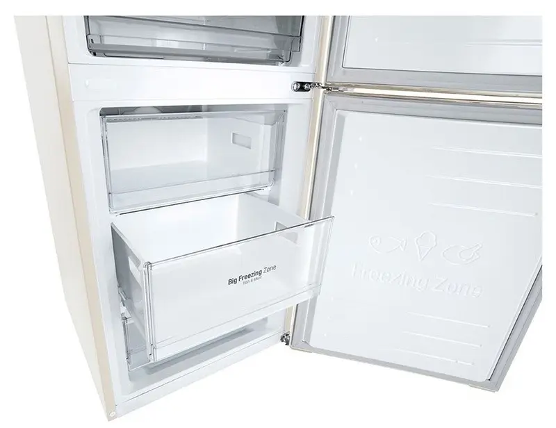 Холодильник LG GW-B509SEZM, бежевый