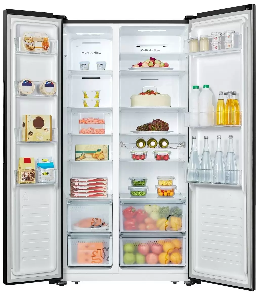 Холодильник Hisense RS677N4BFE, черный