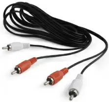 Аудио кабель Cablexpert CCA-2R2R-7.5M, черный