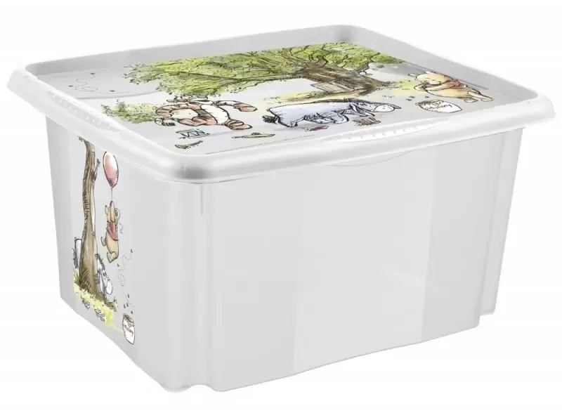 Container pentru jucării Keeeper Winnie The Pooh 45L, alb