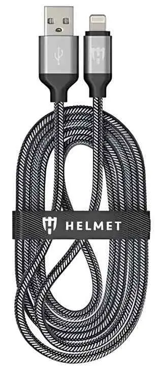 Cablu USB Helmet USB to Lightning Nylon 2m /, gri