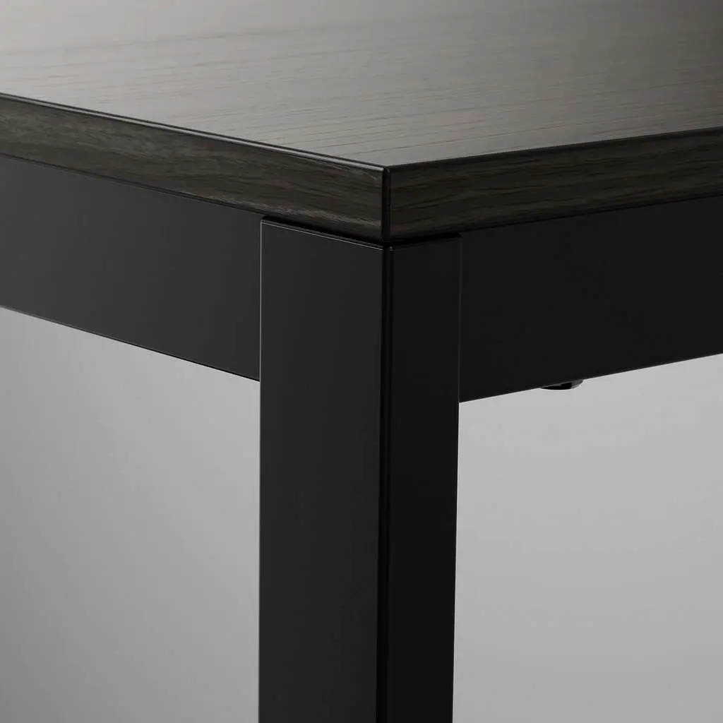 Masă IKEA Vangsta 80/120x70cm, negru/maro închis pe tehnoparc.md Masă IKEA Vangsta 80/120x70cm, negru/maro închis