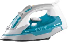Утюг Vitek VT-1258, белый/голубой на tehnoparc.md Утюг Vitek VT-1258, белый/голубой
