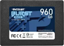 SSD накопитель Patriot Burst 2.5" SATA, 960GB