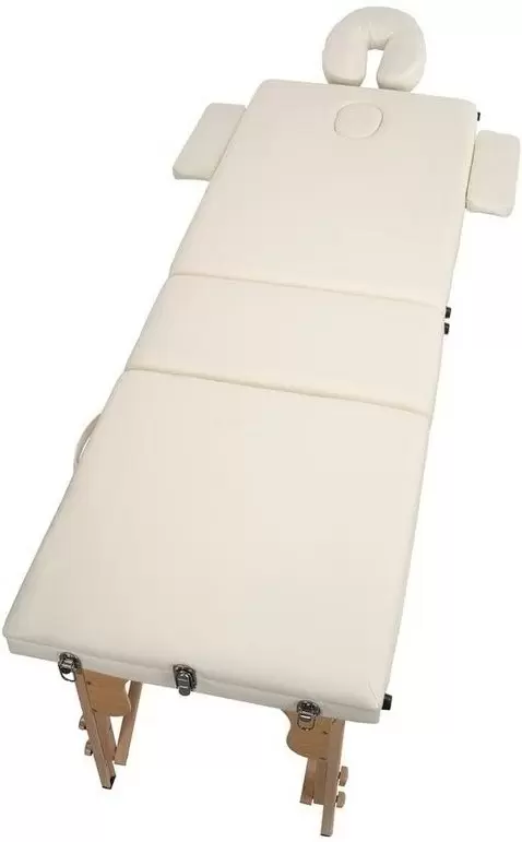 Массажный стол трёхсекционный BodyFit 455, белый