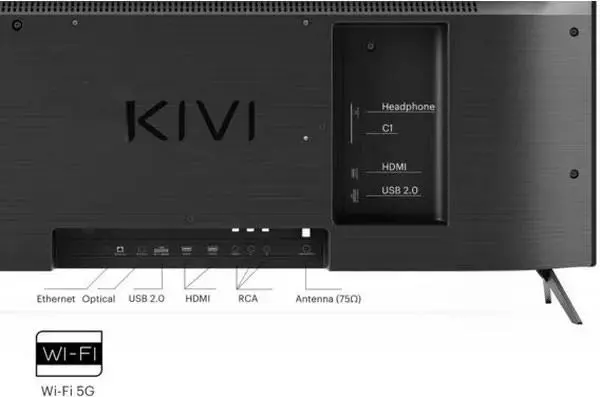 Televizor Kivi 24H760QB, negru