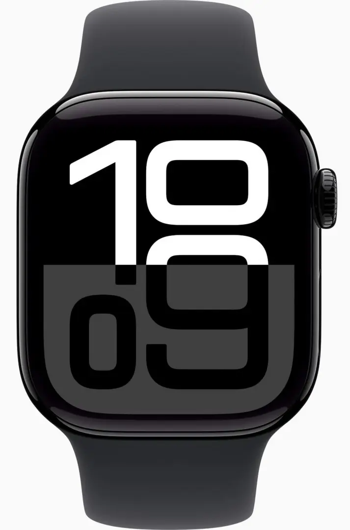 Умные часы Apple Watch Series 10 GPS 42mm Jet Black Aluminium Case with Black Sport Band S/M