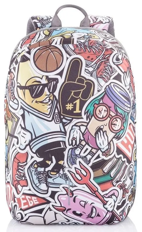 Rucsac XD Design Bobby Soft Art Grafitti, albastru