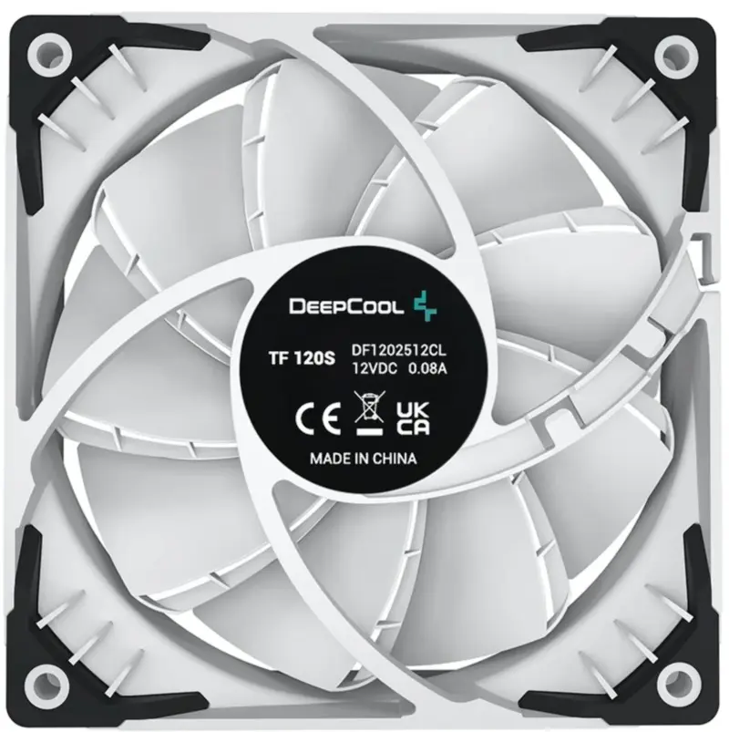 Ventilator de carcasă Deepcool TF120S, alb
