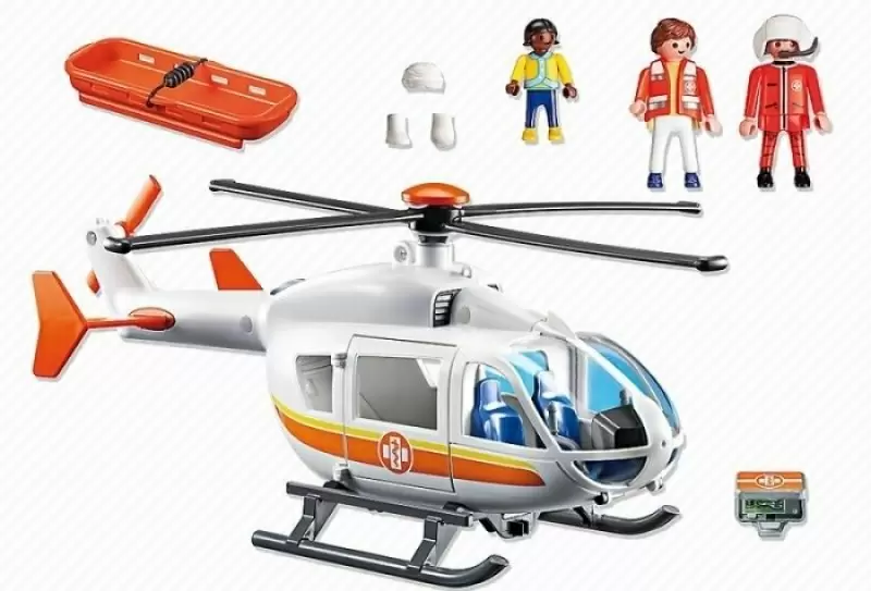 Set jucării Playmobil Emergency Medical Helicopter