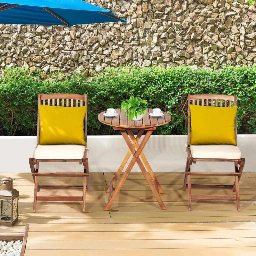 Set mobilă de grădină Costway HW65875CR, natural/cremă pe tehnoparc.md Set mobilă de grădină Costway HW65875CR, natural/cremă