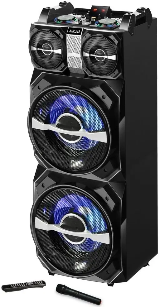 Microsistem Akai DJ-T5, negru