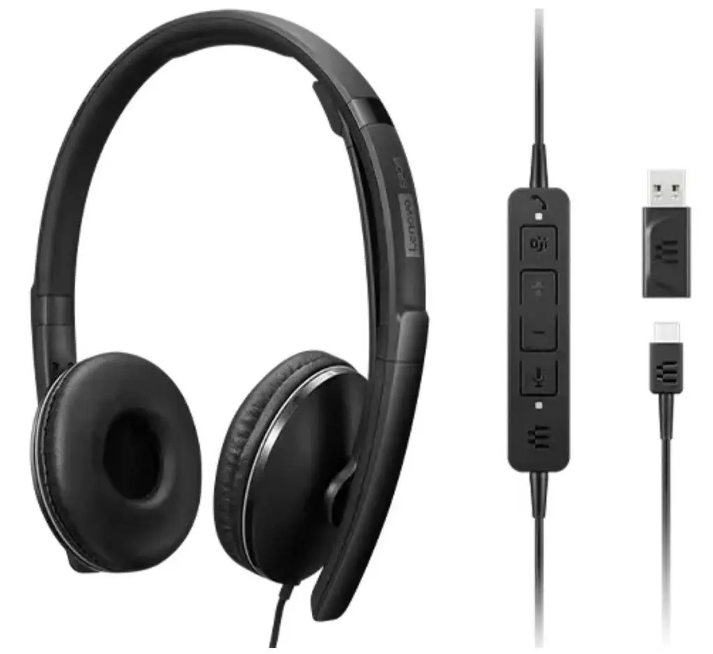 Наушники Lenovo Wired ANC Headset Gen 2, черный