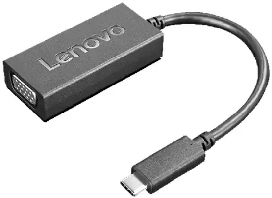 Переходник Lenovo USB-C to VGA, черный