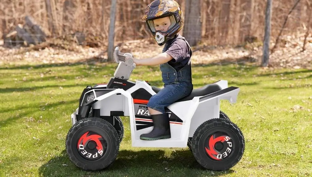 Электроквадроцикл Costway TQ10174DE-WH, белый