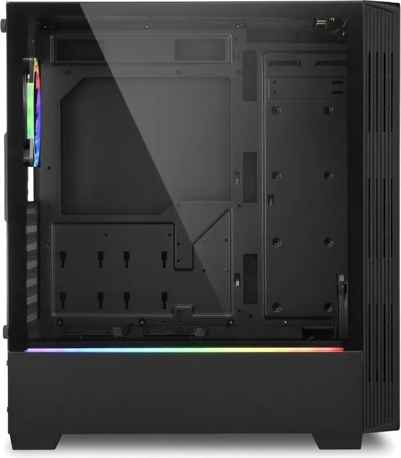 Carcasă Sharkoon RGB Lit 100, negru