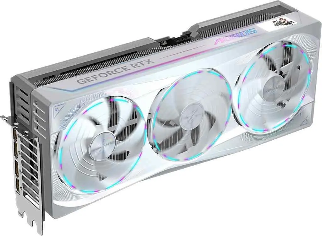 Видеокарта Gigabyte GeForce RTX5090 32GB GDDR7 Aorus Master Ice