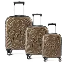 Set de valize CCS 5186 Set, auriu