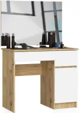 Masă de toaletă Akord P-2/SL 900x600cm Right, stejar artizanal/alb pe tehnoparc.md Masă de toaletă Akord P-2/SL 900x600cm Right, stejar artizanal/alb