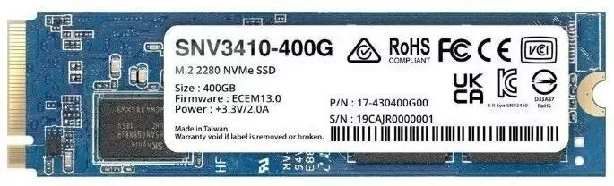 SSD накопитель Synology SNV3410-400G M.2 NVMe, 400ГБ