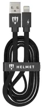 Cablu USB Helmet USB to Lightning Kevlar Flat 1m, negru pe tehnoparc.md Cablu USB Helmet USB to Lightning Kevlar Flat 1m, negru