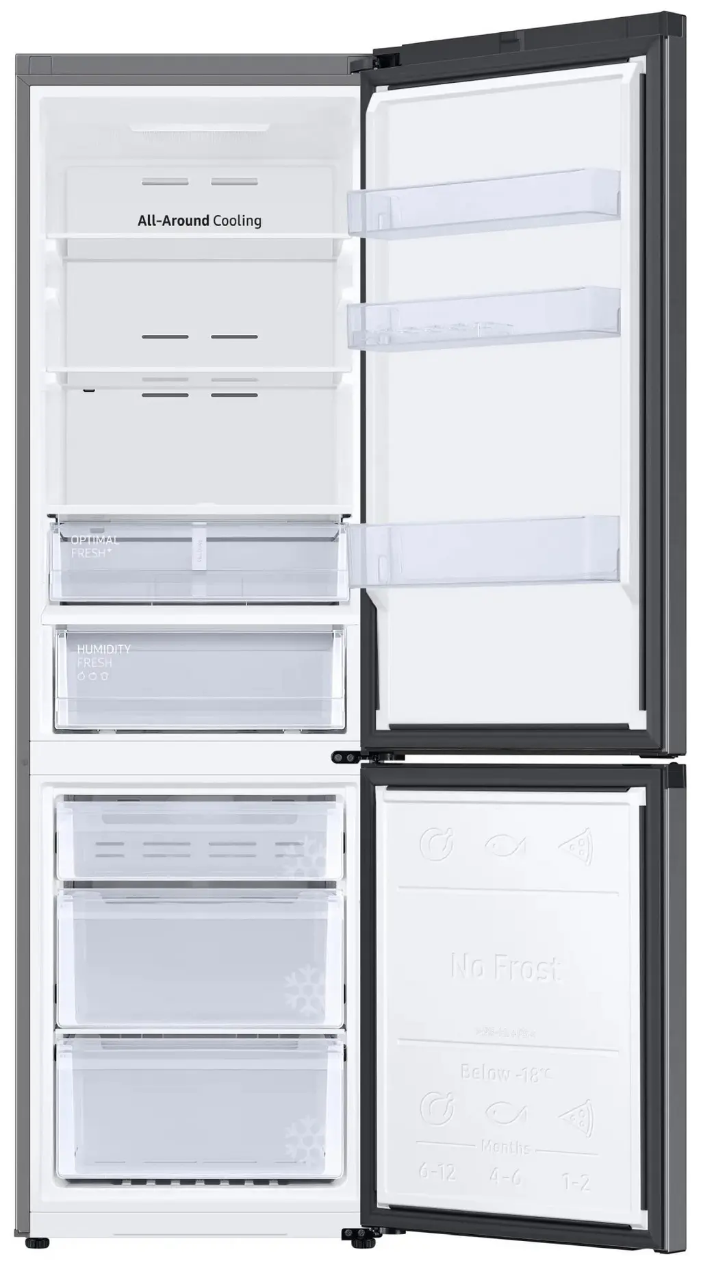 Холодильник Samsung RB36T677FB1/UA, черный