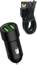 Автомобильная зарядка Charome C6 with USB to Lightning, черный