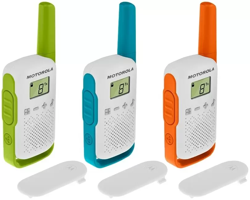 Stație radio portabilă Motorola Talkabout T42, albastru/verde/portocaliu