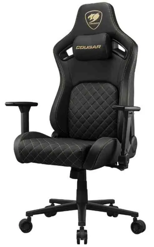 Scaun gaming Cougar Defensor Gold, negru/auriu